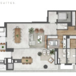 Apartamento à venda com 4 suítes em Brooklin Paulista, São Paulo, SP