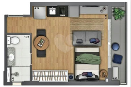 Apartamento Studio Mobiliado - Consolação