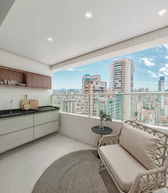 Apartamento com 1 dormitório à venda, 49 m² por R$ 584.000,00 - Aparecida - Santos/SP
