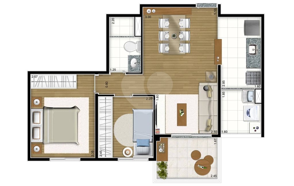 Apartamento à venda com 2 quartos em Vila Guilherme, São Paulo, SP