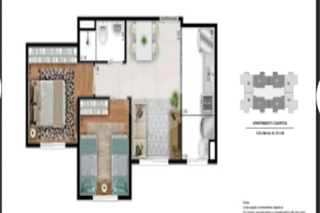 Apartamento à venda com 2 quartos em Vila Santo Antônio, Ferraz de Vasconcelos, SP