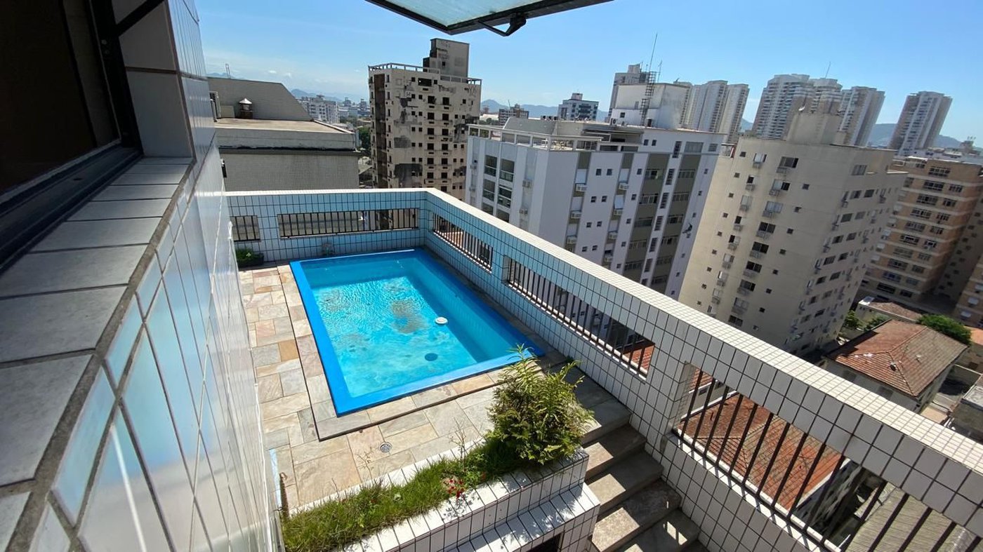 Cobertura com 4 dormitórios à venda, 400 m² por R$ 2.580.000,00 - Ponta da Praia - Santos/SP