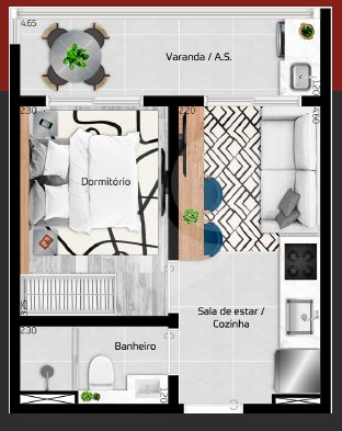 Apartamento 30m² 1