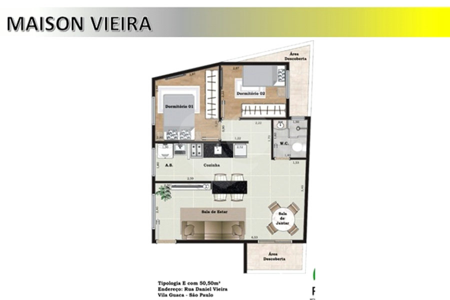 Casa à venda com 2 quartos no condomínio Daniiel Vieira, São Paulo - SP