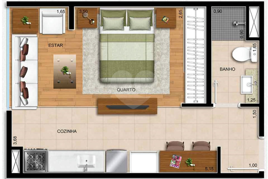 Apartamento à venda com 1 quarto em Tucuruvi, São Paulo, SP