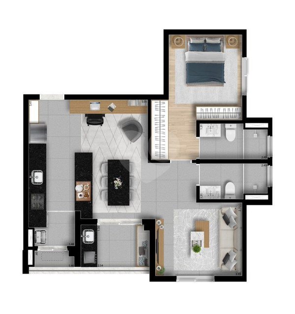 Apartamento 66m² 4