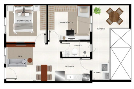 Apartamento à venda com 2 quartos em Vila Guilhermina, São Paulo, SP