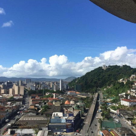 Sala na Cobertura para alugar, 95 m² por R$ 5.708/mês - Valongo - Santos/SP