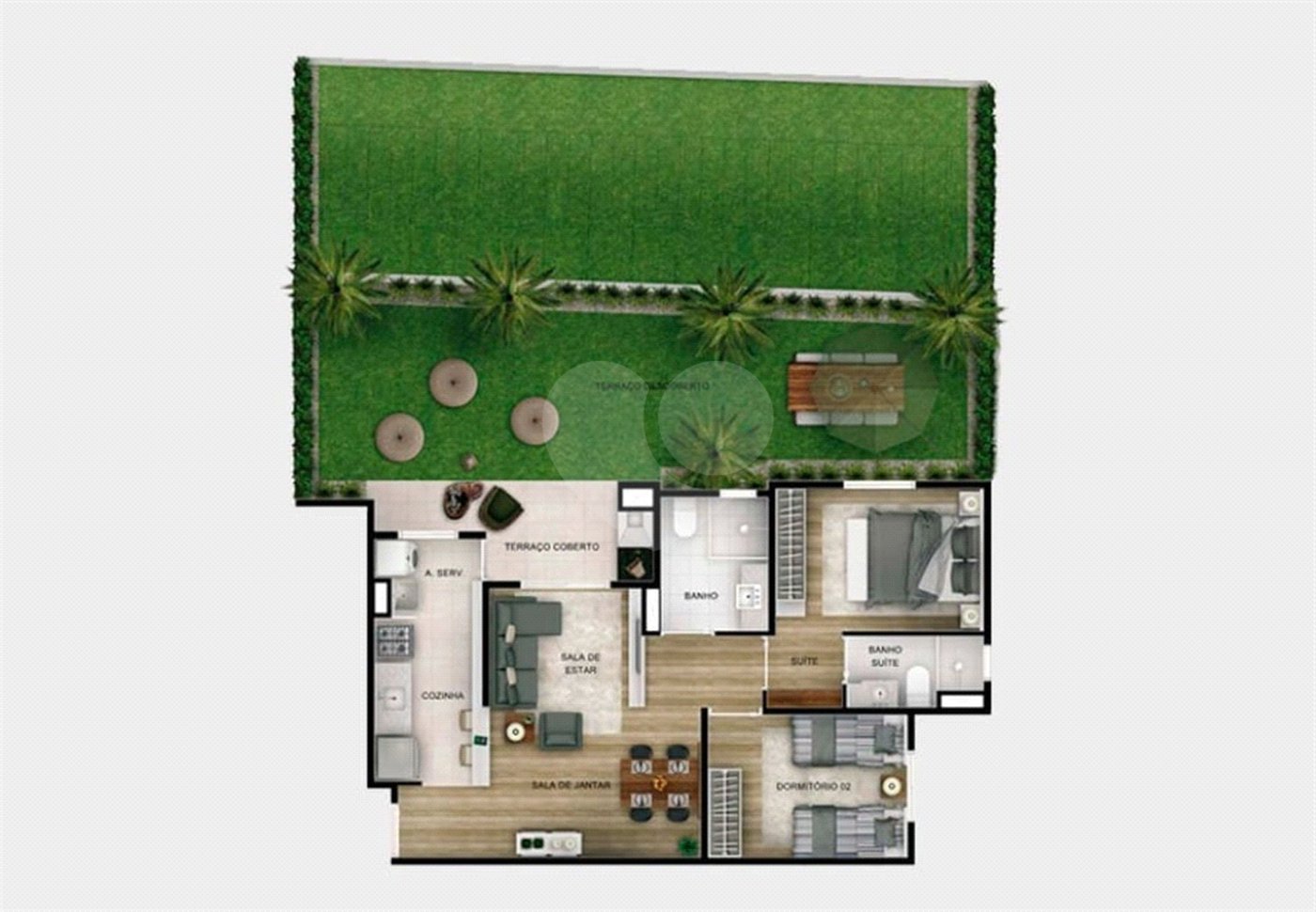 Apartamento à venda com 2 quartos, sendo 1 suíte,  em Aparecidinha, Sorocaba, SP