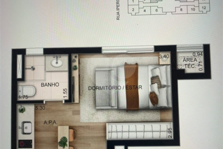 Studio à venda com 1 quarto em Perdizes, São Paulo, SP