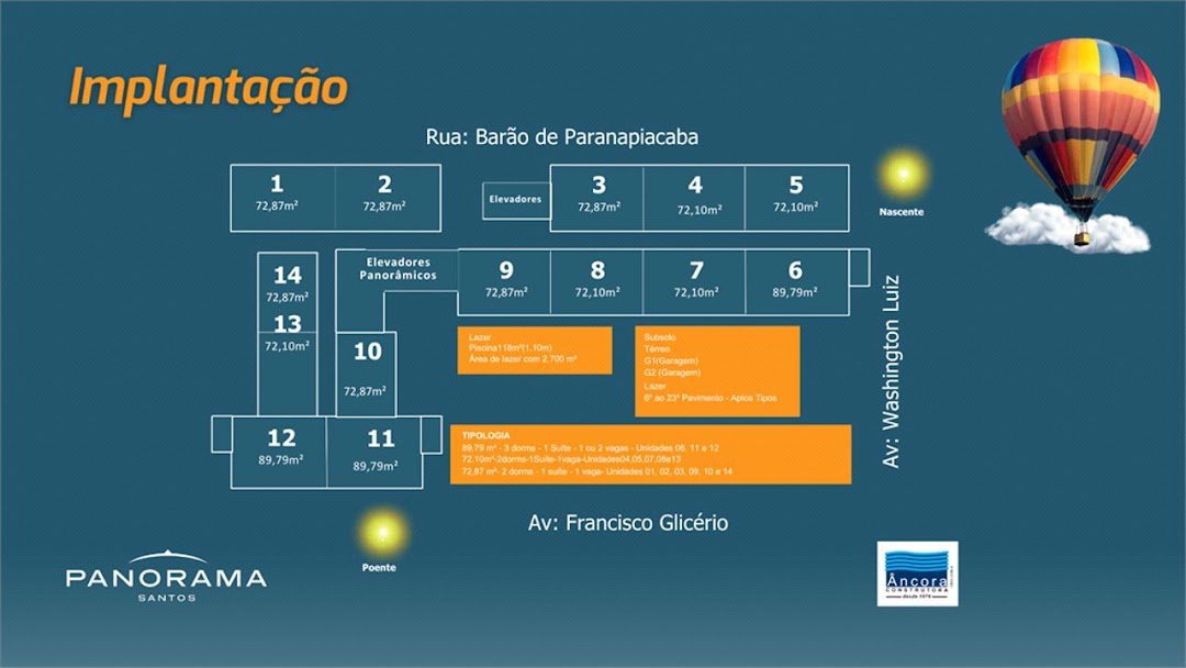 Apartamento Residencial à venda, Encruzilhada, Santos - AP1060.