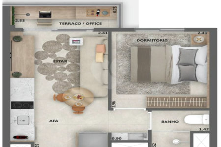 Apartamento à venda com 1 quarto em Pinheiros, São Paulo, SP