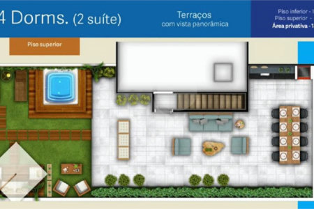 Duplex à venda com 4 quartos, sendo 2 suítes, em Nova Gardênia, Atibaia, SP