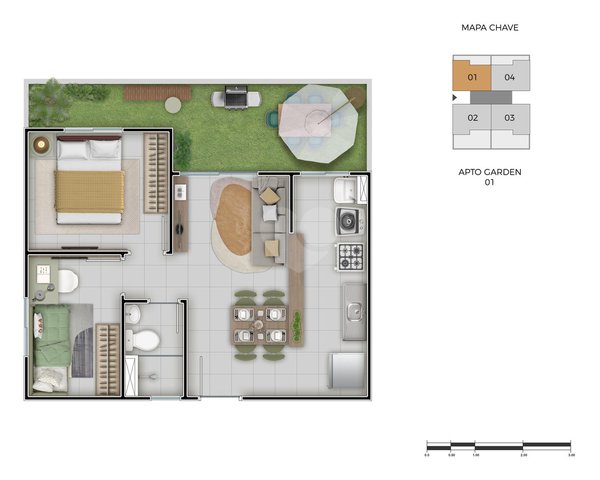 Apartamento 49m² 2