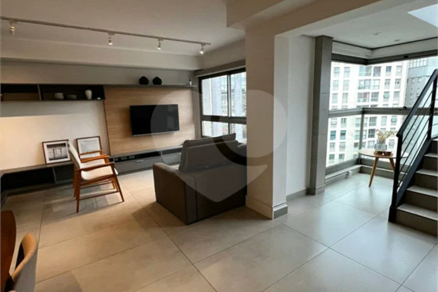 Linda Cobertura Duplex para venda no Jardim Paulista com 87,45 m² decorada!