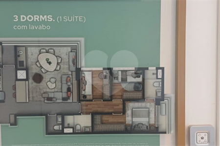 APARTAMENTO 3 DORMITORIOS E 1 VAGA NO BROOKLIN