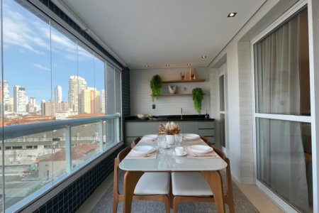 Apartamento com 1 dormitório à venda, 60 m² por R$ 990.000,00 - Boqueirão - Santos/SP