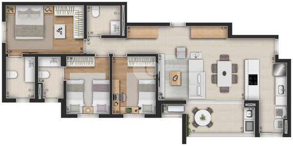 Apartamento 98m² 3