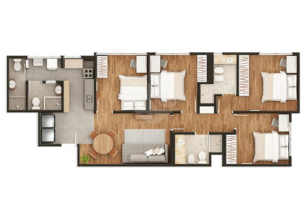 Apartamento à venda com 4 quartos, sendo 1 suíte, em Vila Olímpia, São Paulo, SP