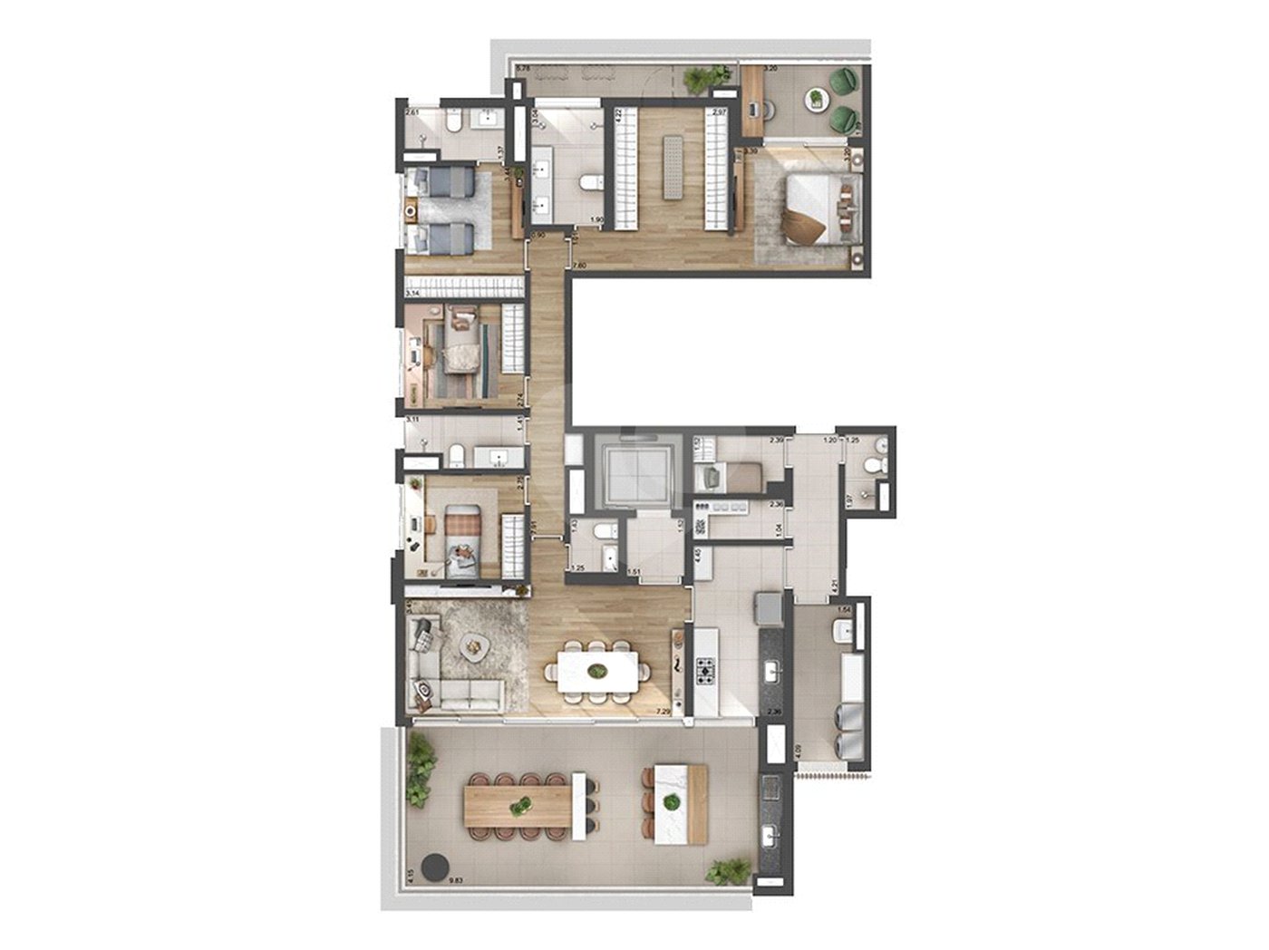 Apartamento à venda com 4 quartos, sendo 2 suítes, em Perdizes, São Paulo, SP