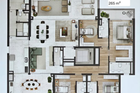 Apartamento à venda com 4 suítes em Jardim Morumbi, São Paulo, SP