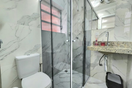 Apartamento mobiliado próximo da praia com 1 dormitório à venda, 32 m² por R$ 390.000 - Embaré - Santos/SP