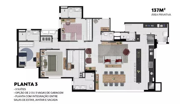 Apartamento 137m² 1