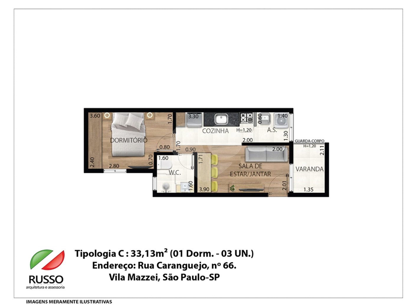 Apartamento à venda com 1 quarto em Tucuruvi, São Paulo, SP