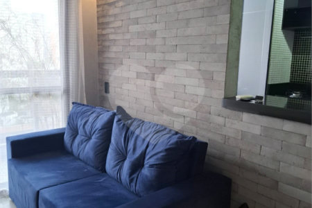Apartamento moderno e mobiliado, 1 dormitório 1 banheiro, sala de star com varanda, cozinha americana, na Vila Olímpia.