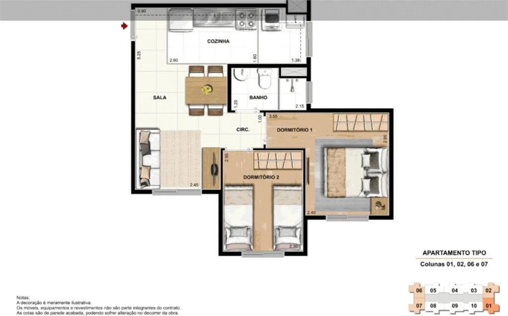 Apartamento à venda com 2 quartos em Vila Plana, São Paulo, SP