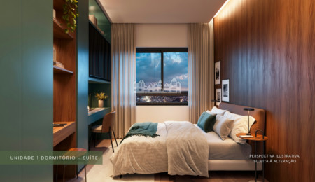 Apartamento 1 Dormitório com Suíte – 49 m² – Projeto Flora, Atibaia