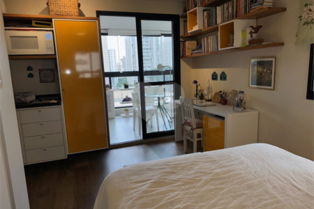 Studio no Jardim Paulista de 32 m², 1 suíte, 1 vaga, andar intermediário