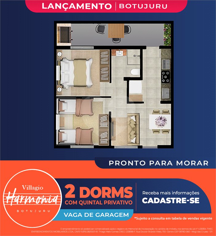 Apartamento à venda com 2 quartos em Vila São Paulo, Mogi das Cruzes, SP
