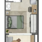 26,10 m² em Perdizes | Studio moderno próximo à PUC-SP