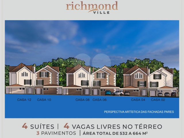 Casa à venda com 4 suítes no condomínio Richmond Ville, São Paulo - SP