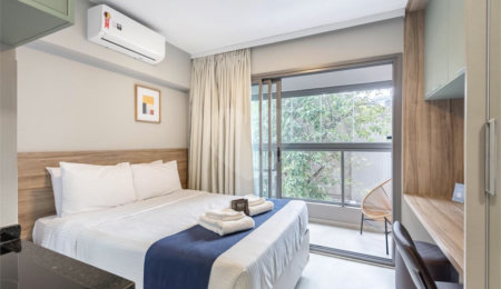 Studio à venda ou para alugar com 1 quarto em Moema, São Paulo, SP