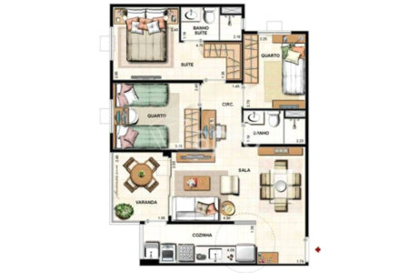 Apartamento à venda com 3 quartos, sendo 1 suíte,  em Jacarepaguá, Rio de Janeiro, RJ
