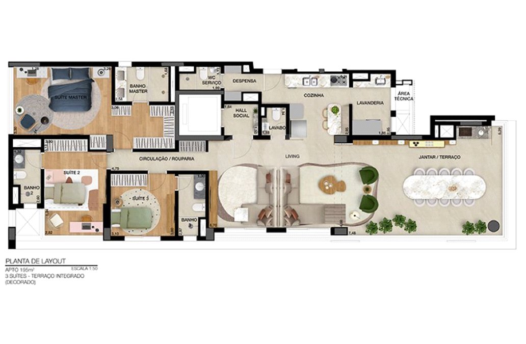 Apartamento à venda com 4 quartos, sendo 3 suítes, em Parque da Mooca, São Paulo, SP