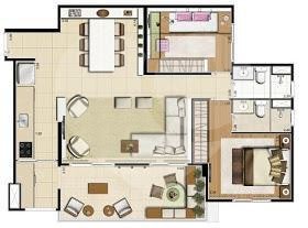 Apartamento à venda com 3 quartos, sendo 1 suíte,  em Vila Anastácio, São Paulo, SP