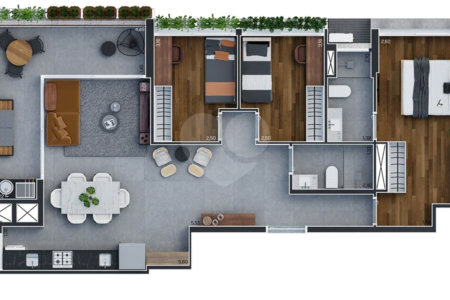 Apartamento à venda com 3 quartos, sendo 1 suíte, em Pinheiros, São Paulo, SP