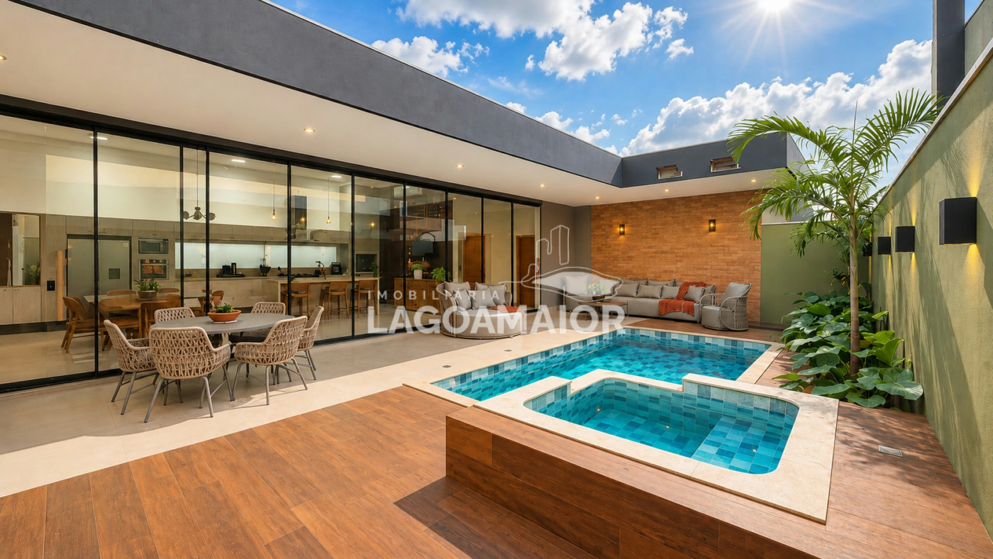 Casa à venda com 4 quartos, sendo 4 suítes, no condomínio Residencial Villa Dumont, Três Lagoas - MS