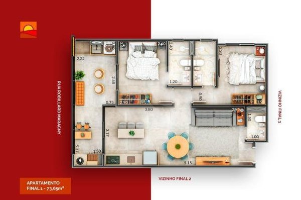 Apartamento 73m² 4