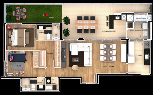 Apartamento 121m² 3