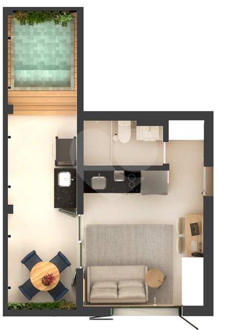 Apartamento à venda com 1 quarto em Copacabana, Rio de Janeiro, RJ