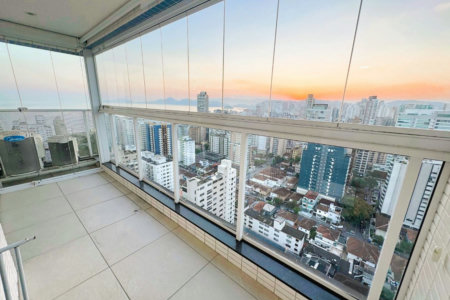 Apartamento para alugar, 54 m² por R$ 6.000,02/mês - Embaré - Santos/SP