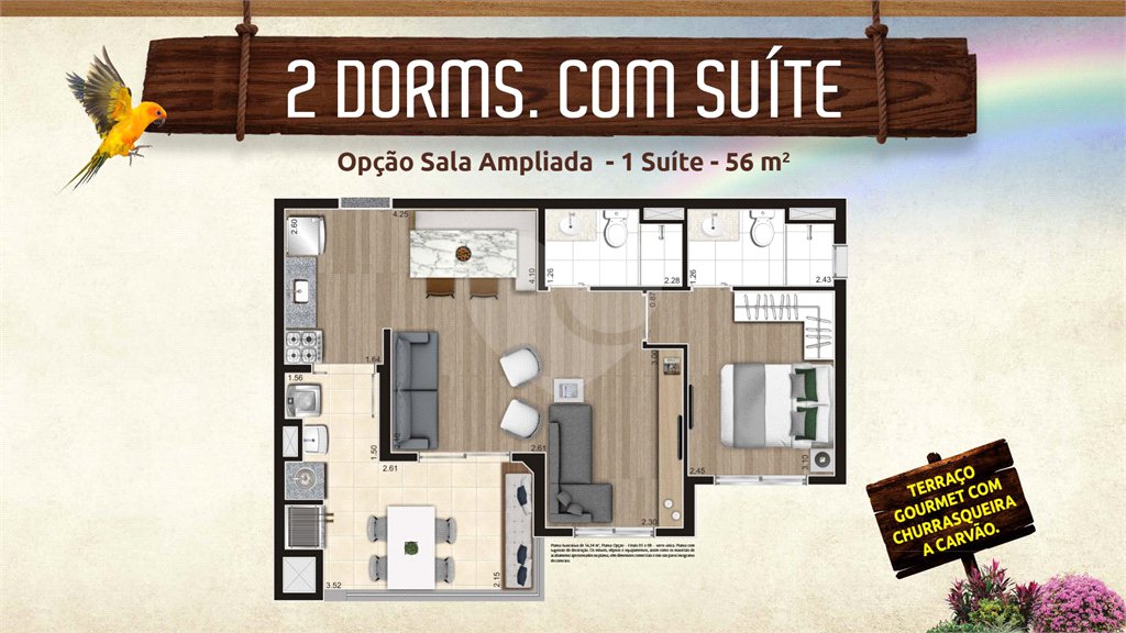 Apartamento à venda com 2 quartos, sendo 1 suíte, em Vila Maria, São Paulo, SP