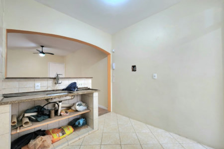 Apartamento próximo da praia com 1 dormitório, 2 banheiros à venda, 55 m² por R$ 420.000 - Pompéia - Santos/SP
