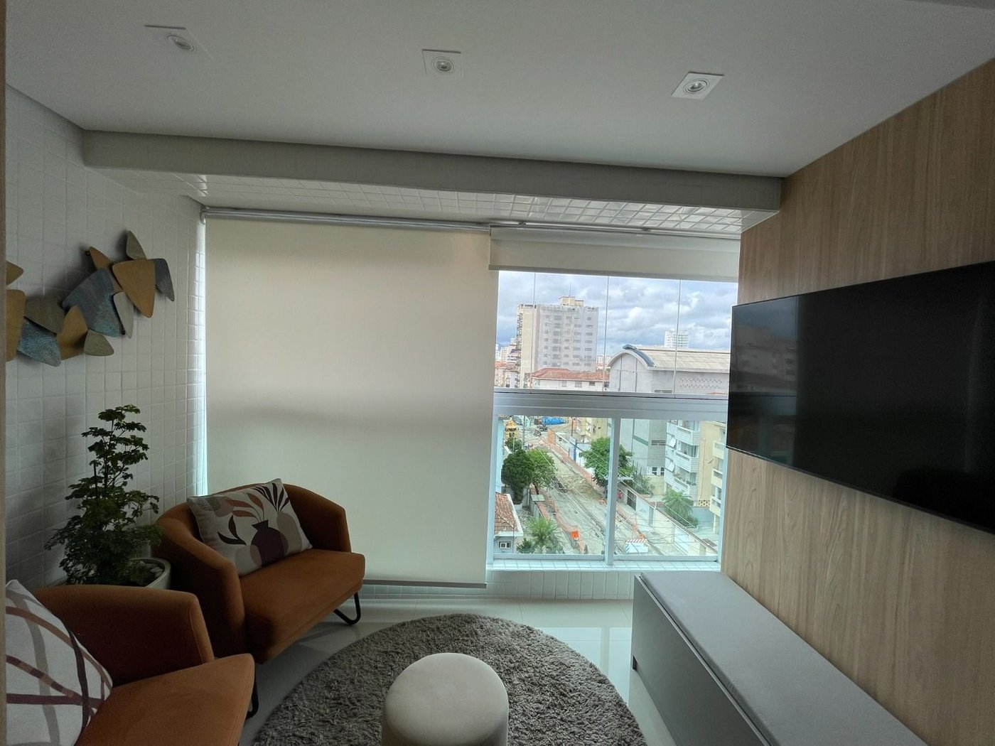 Apartamento 1 suíte com closet, 1 vaga demarcada, Embaré, Santos