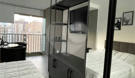 Studio à venda ou para alugar com 1 quarto em Indianópolis, São Paulo, SP