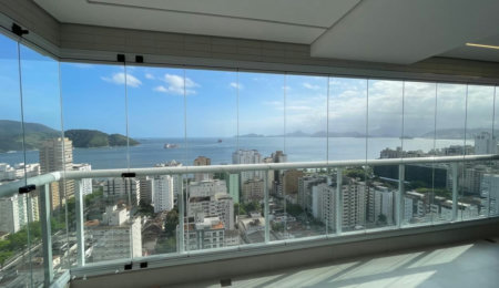 Apartamento com 2 dormitórios à venda, 100 m² por R$ 2.300.000,00 - Aparecida - Santos/SP